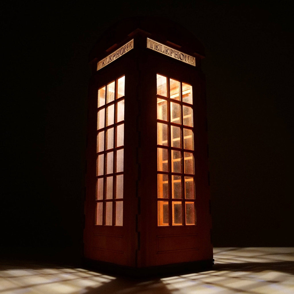 Lampe Cabine Téléphonique - Modèle Pré-Assemblé par Curious Rabbit ®