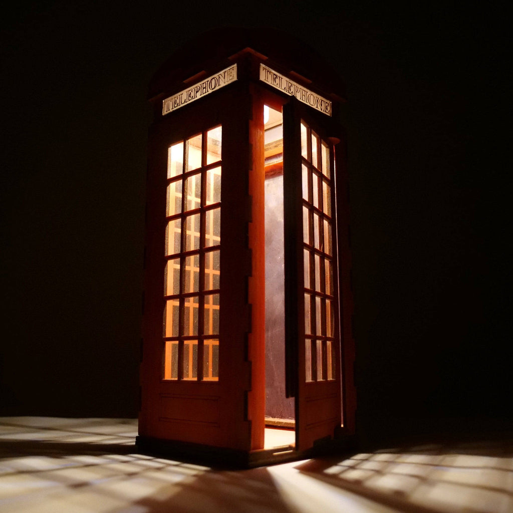 Lampe Cabine Téléphonique - Modèle Pré-Assemblé par Curious Rabbit ®