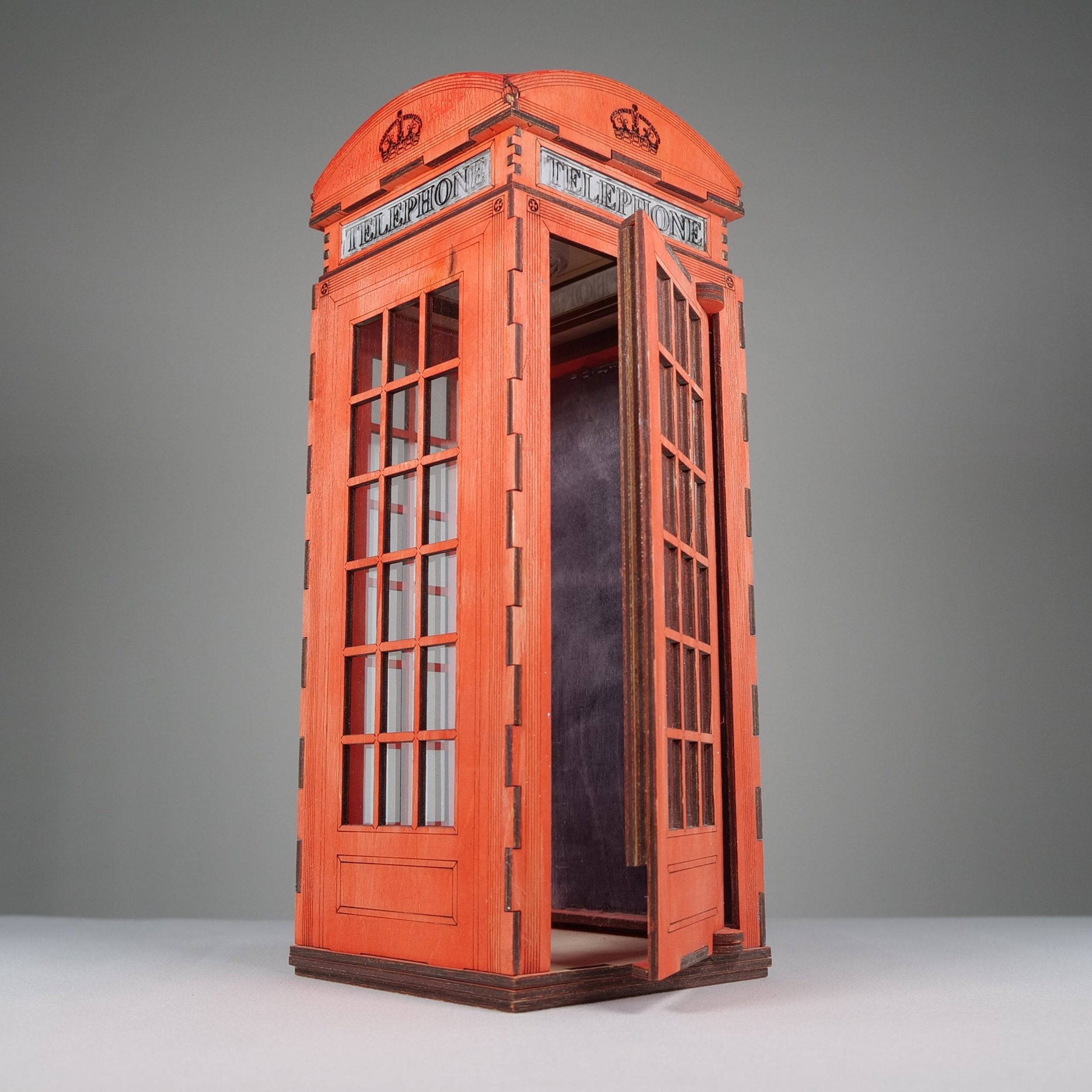 Lampe Cabine Téléphonique - Modèle Pré-Assemblé par Curious Rabbit ®