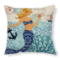 Ocean Life Linen Cushion Cover