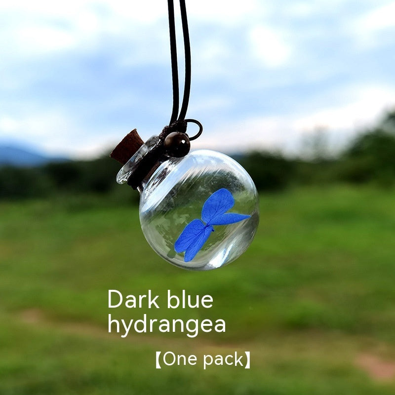 Bouteille de parfum de fleur éternelle pour pendentif de voiture
