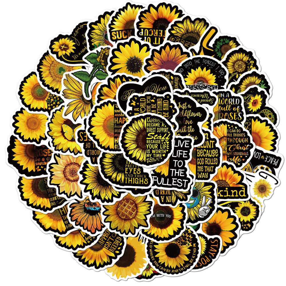 Autocollant étanche "You Are My Sunshine" graffiti pour bagages
