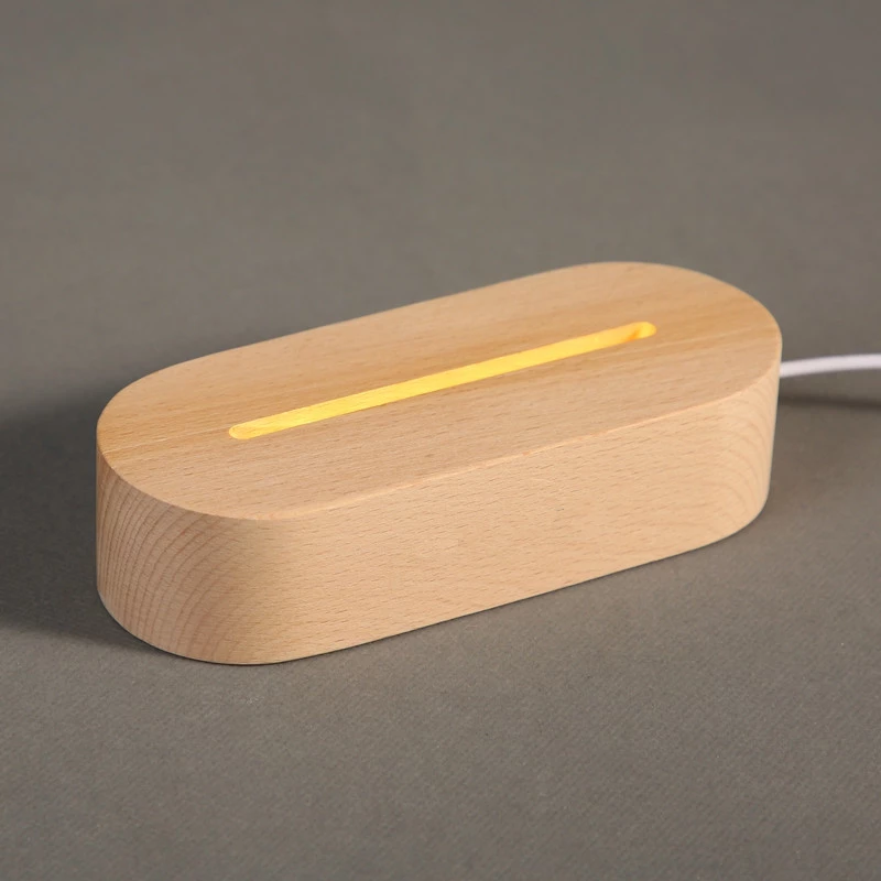 LumaNote Wood Table Lamp