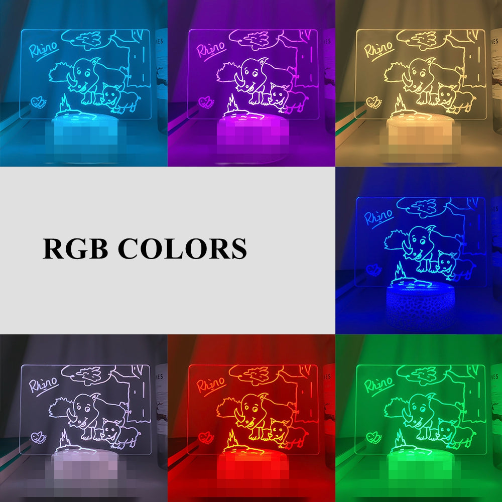 LumaNote Wood Table Lamp