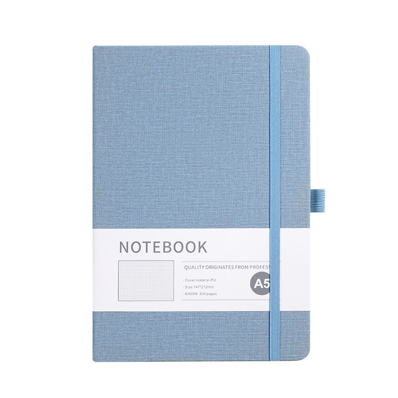 A5 PU Cloth Pattern Notebook | 200 Pages | Lined, Dotted & Grid Options
