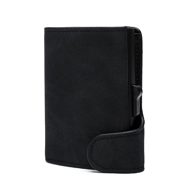 Portefeuille étui pour cartes en cuir Crazy Horse