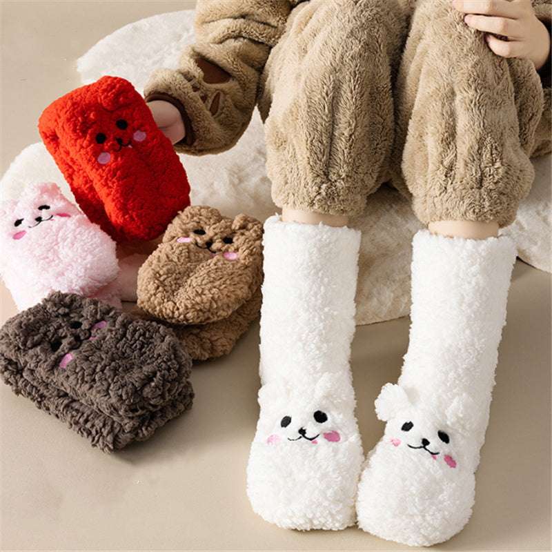 Chaussettes de sol en velours