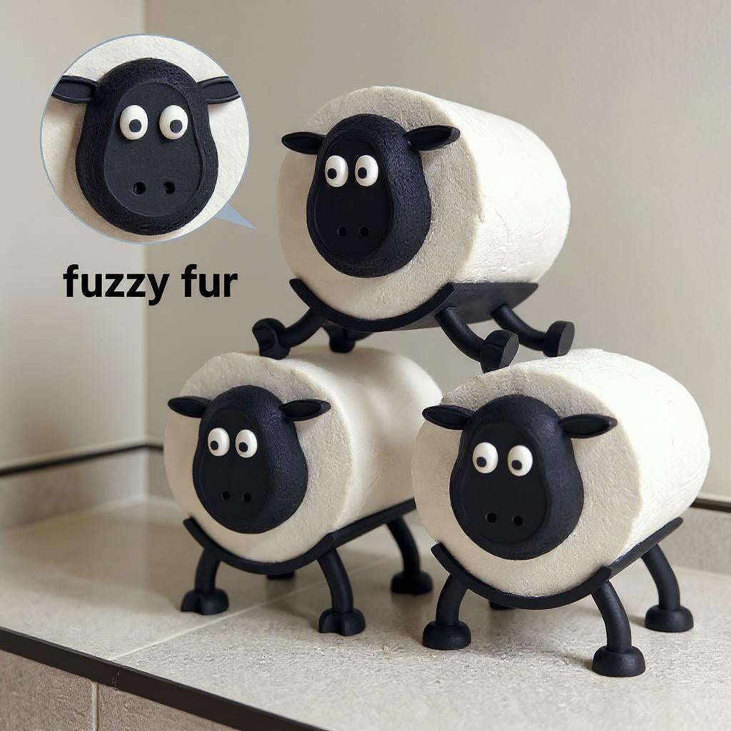 The Trio Sheep Toilet Roll Holder