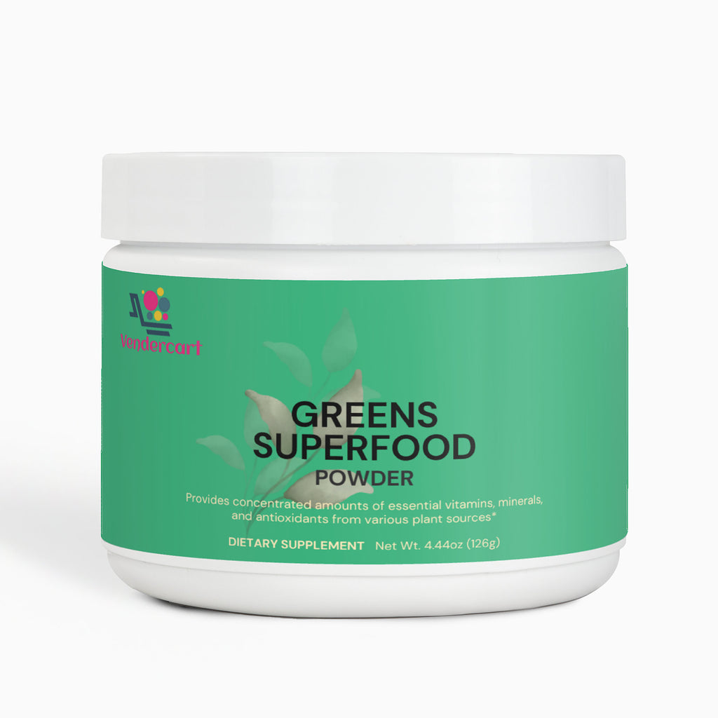 Plant-Powered Greens Powder Supplement