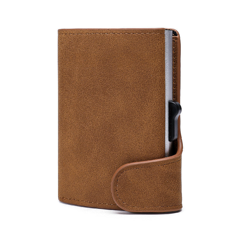 Portefeuille étui pour cartes en cuir Crazy Horse