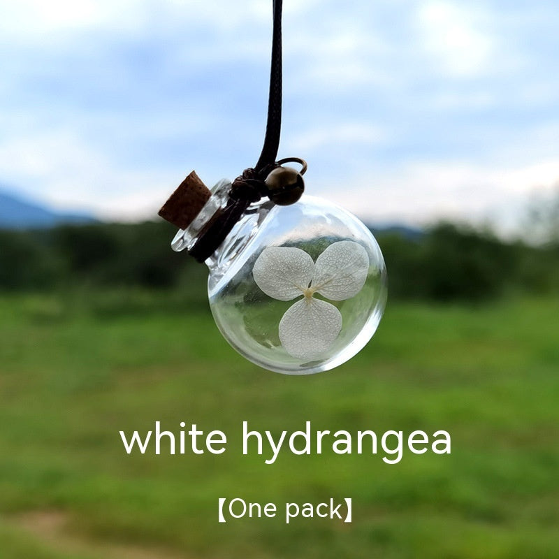 Bouteille de parfum de fleur éternelle pour pendentif de voiture