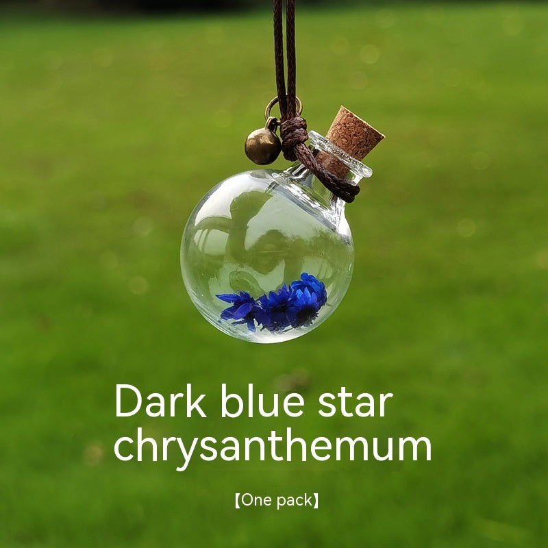 Bouteille de parfum de fleur éternelle pour pendentif de voiture