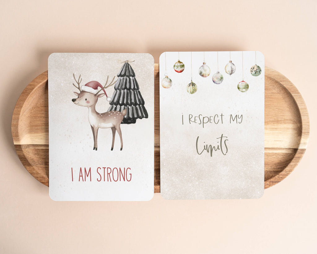 Festive Affirmation Cards | 25 Cards | Adults & Children