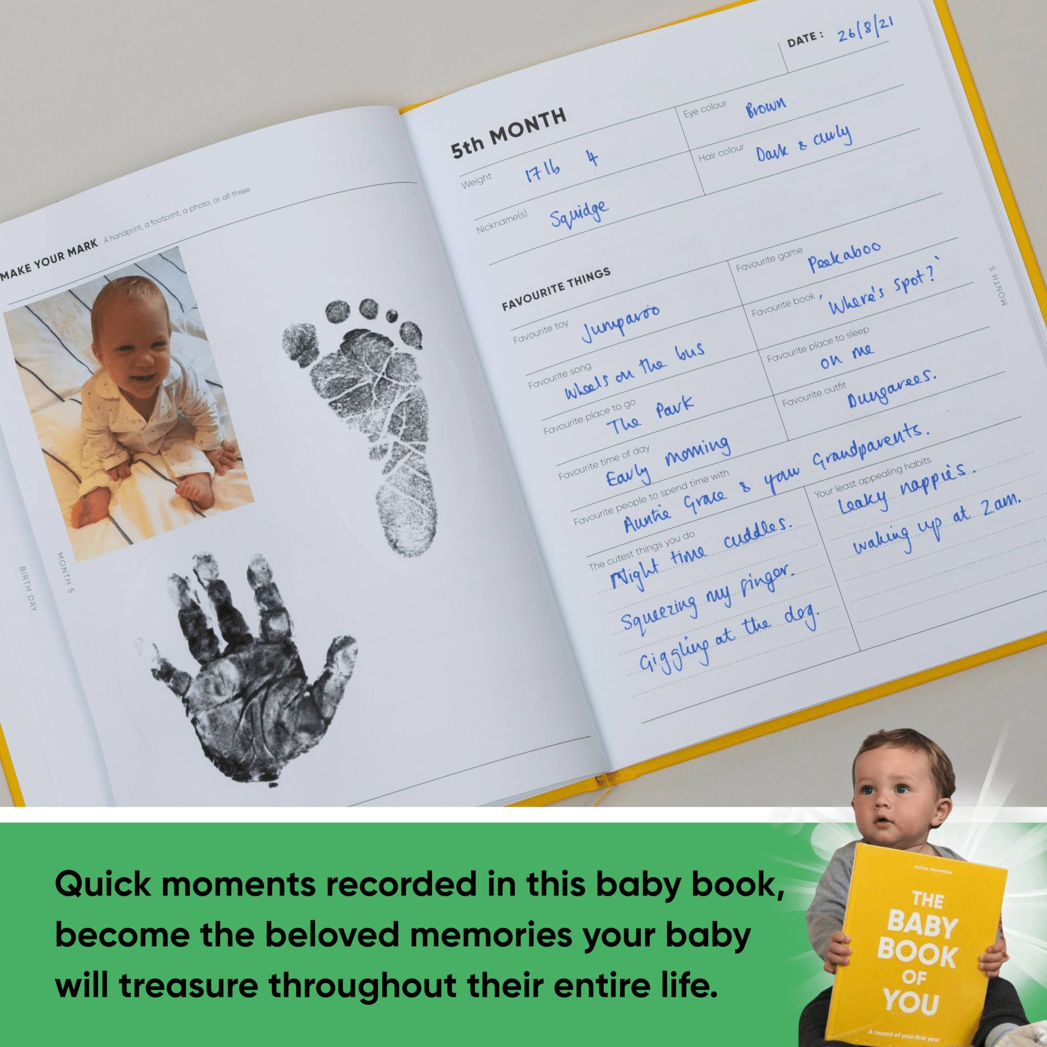The Baby Book of You – First Year Baby Memory Book