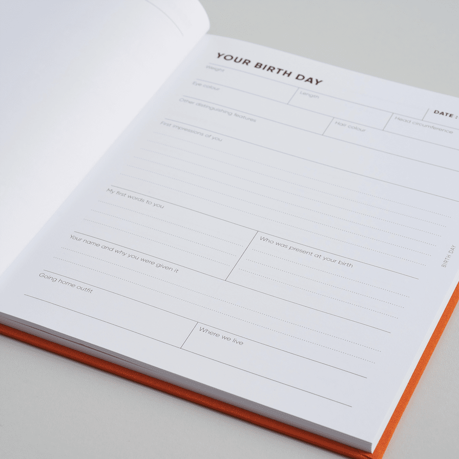 The Baby Book of You – First Year Baby Memory Book