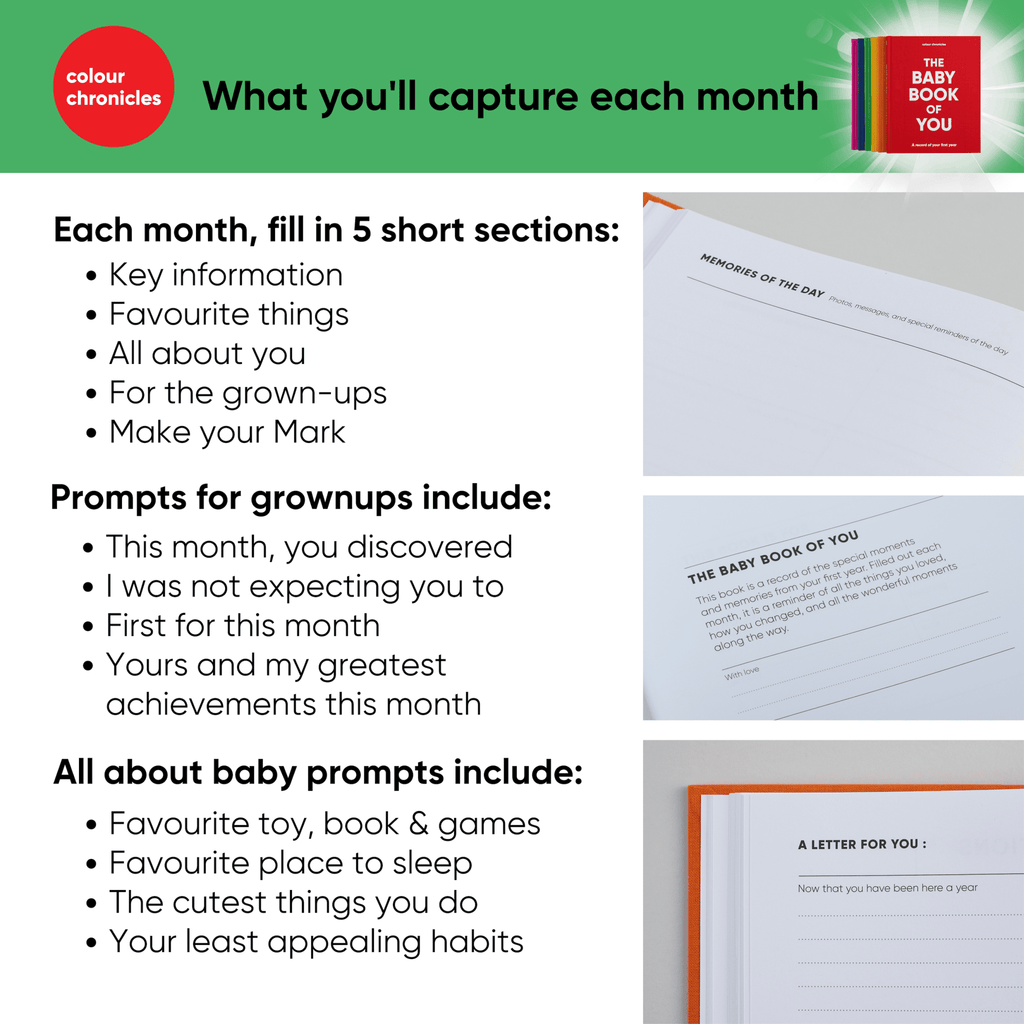 The Baby Book of You – First Year Baby Memory Book
