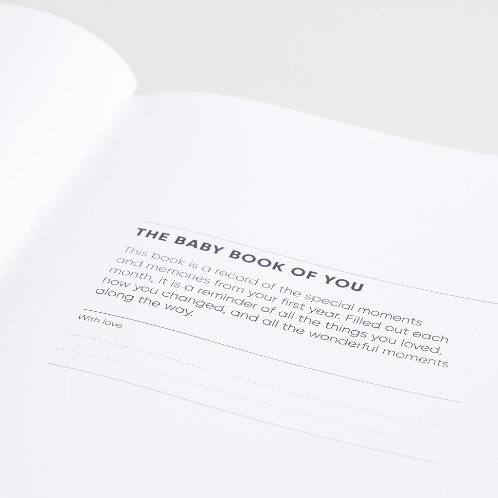 The Baby Book of You – First Year Baby Memory Book
