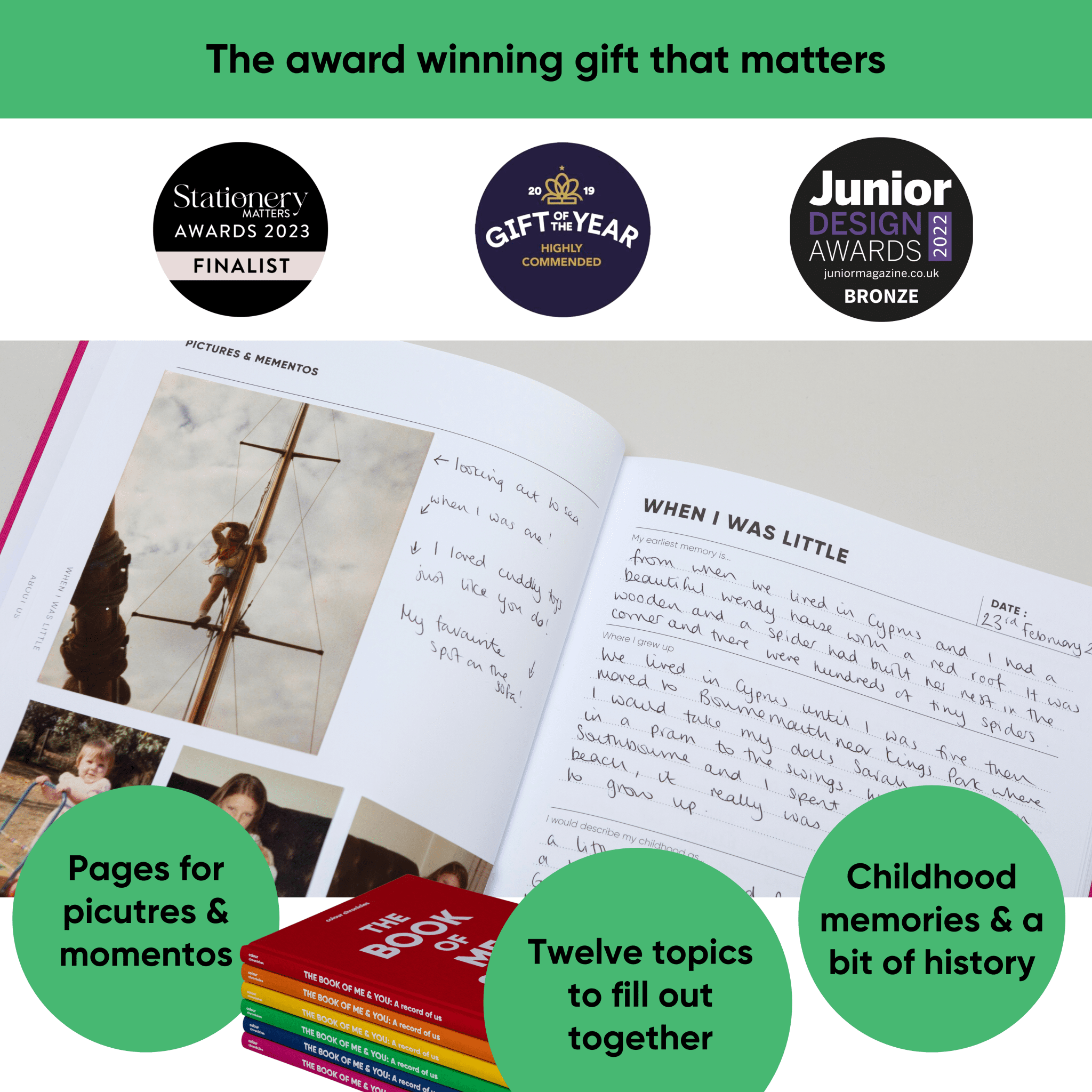 The Book of Me & You – Shared Memory Book for Grown-Ups and Children