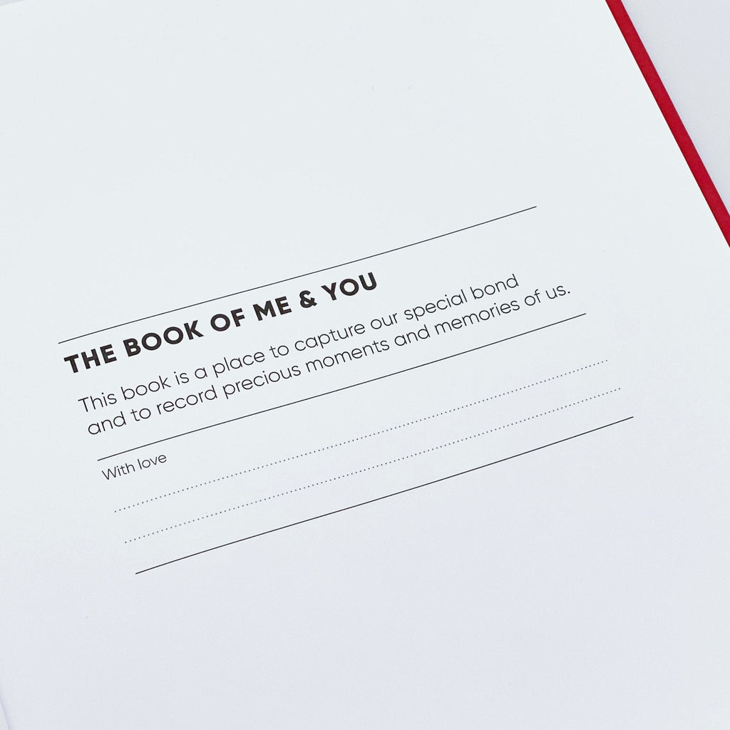 The Book of Me & You – Shared Memory Book for Grown-Ups and Children