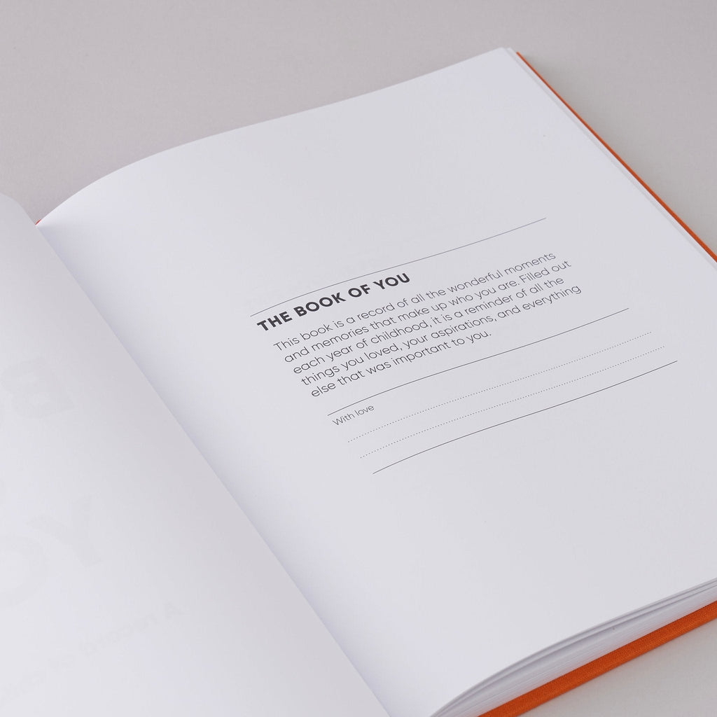 The Book of You – A Record of Childhood Memory Book (Ages 1–16)