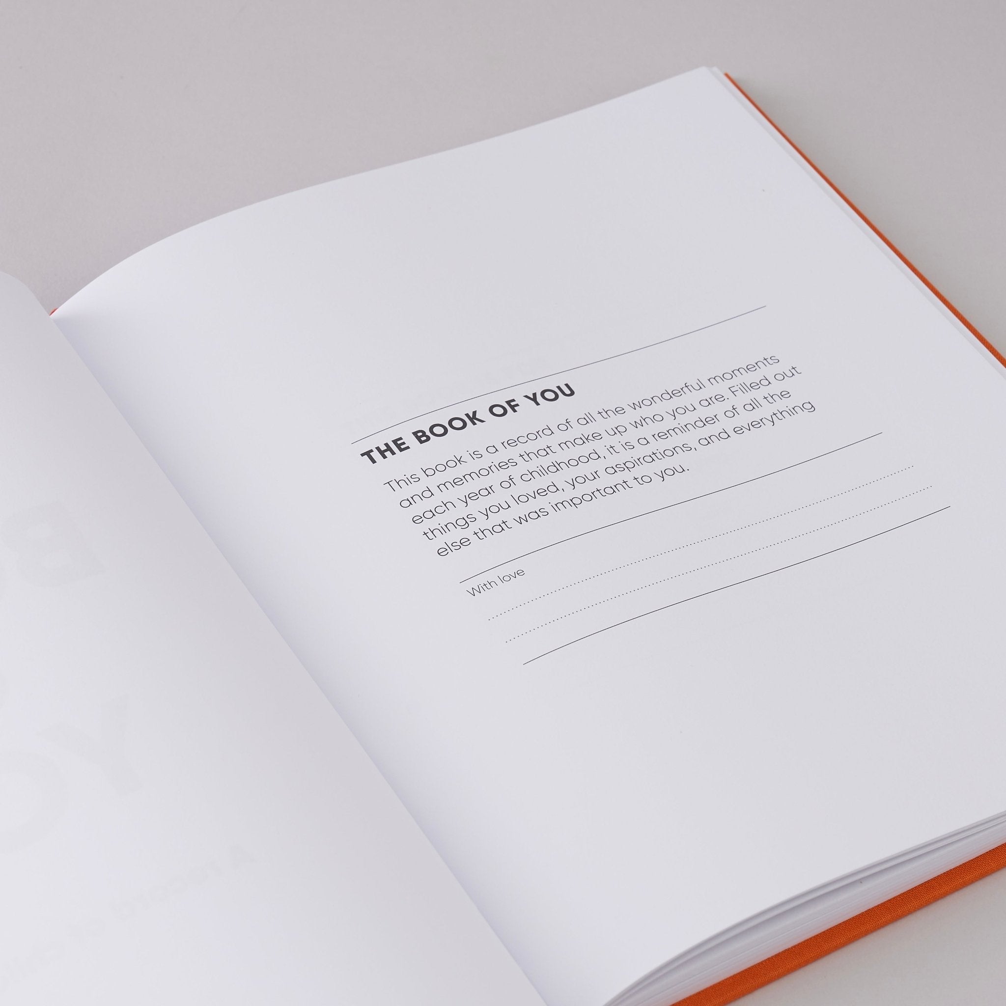 The Book of You – A Record of Childhood Memory Book (Ages 1–16)